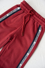 Campus Track Pants- Burgundy
