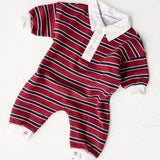 Campus Lounge Suit- Burgundy Stripe