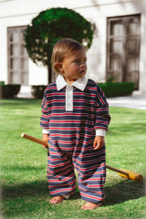 Campus Lounge Suit- Navy Stripe