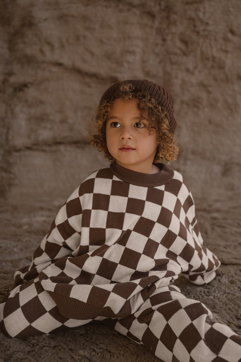 CB Knitted Pants  - Chocolate