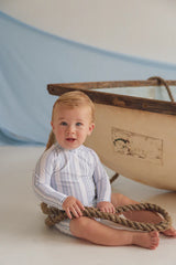 Rashie Romper - Blue Summer