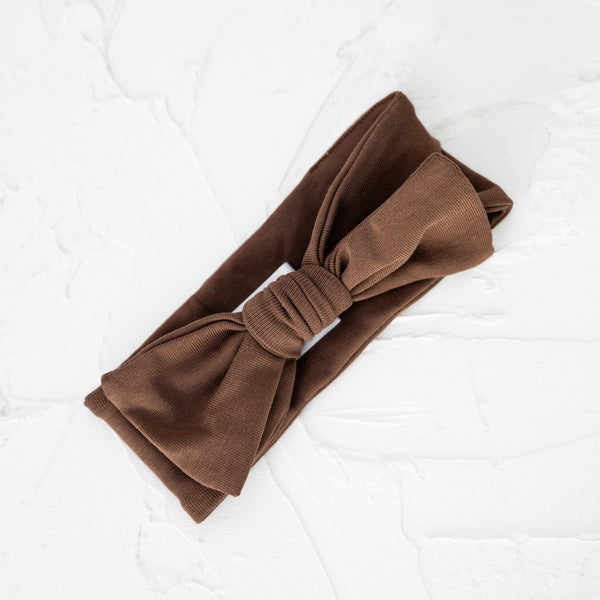 CB Chocolate Stretch Bow