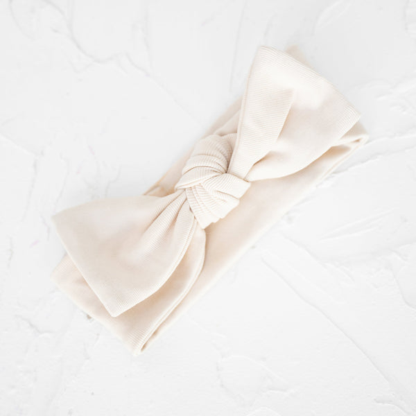 CB Beige Stretch Bow