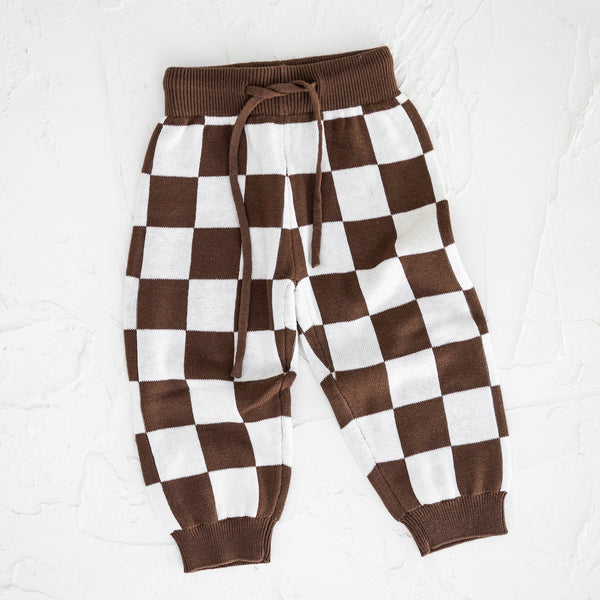 CB Knitted Pants  - Chocolate