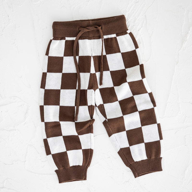CB Knitted Pants  - Chocolate