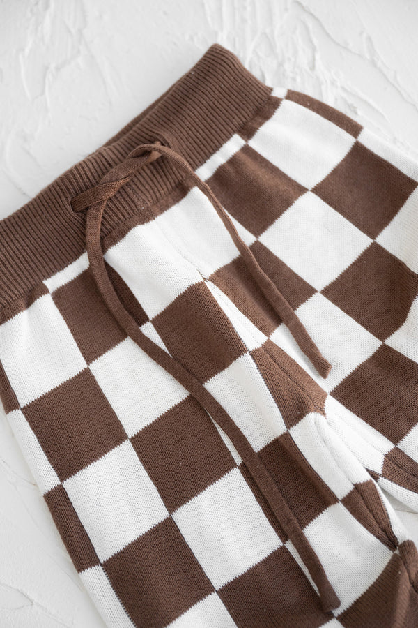 CB Knitted Pants  - Chocolate