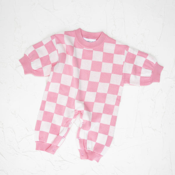 CB Knitted Lounge Suit - Baby Pink