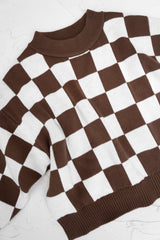 CB Knitted Jumper - Chocolate