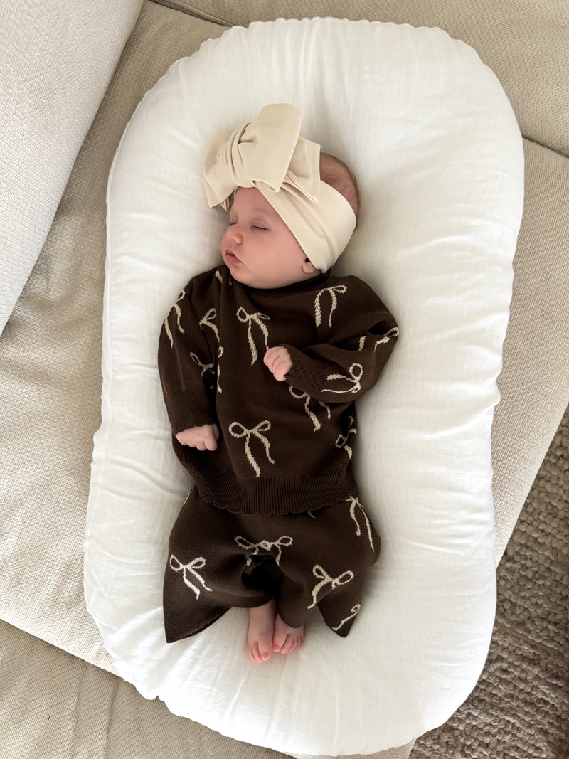 Bow Pants - Bark