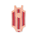 Organic Island Stripe Shell Singletsuit