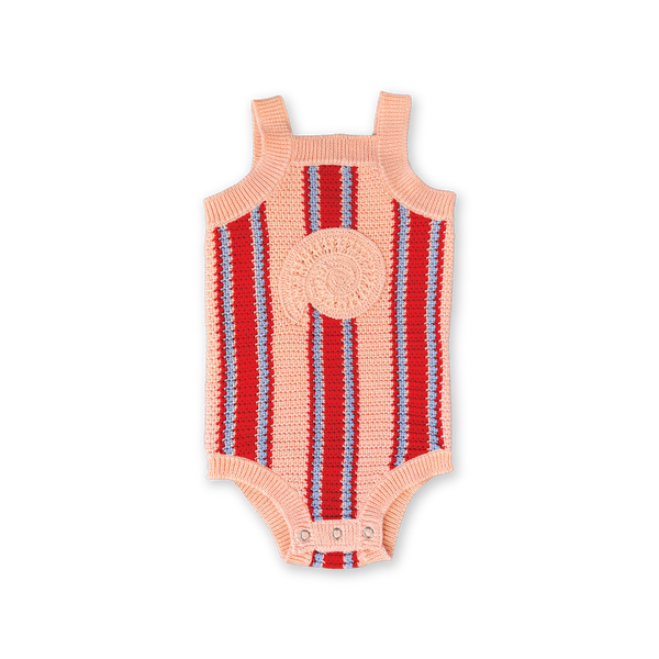 Organic Island Stripe Shell Singletsuit