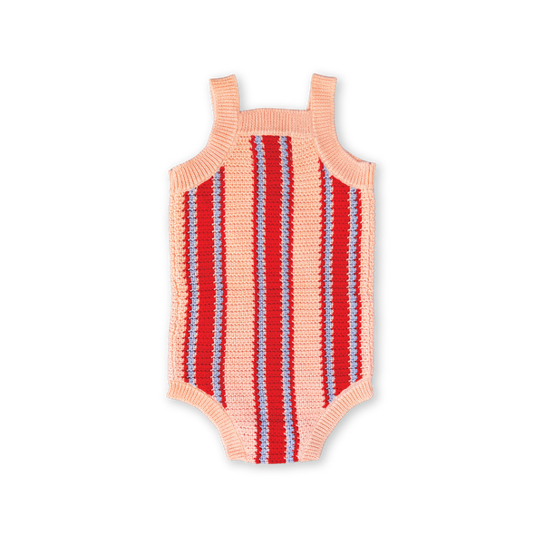Organic Island Stripe Shell Singletsuit