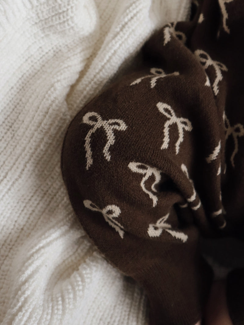 Bow Romper - Bark