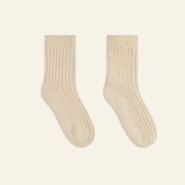 Illoura Knit Socks | Biscuit