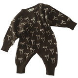 Bow Romper - Bark