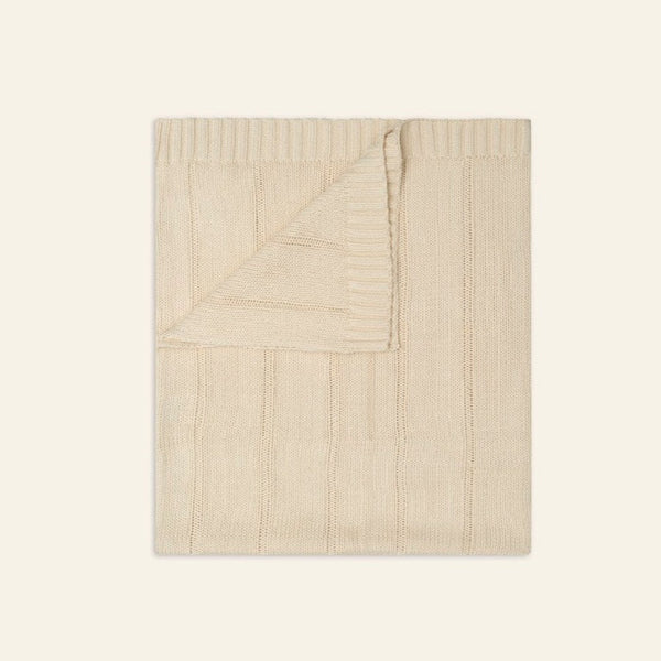 Illoura Baby Knit Blanket | Biscuit