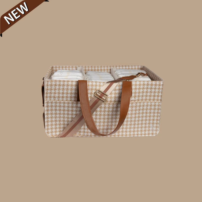 Bunnie Caddie | Houndstooth Tan