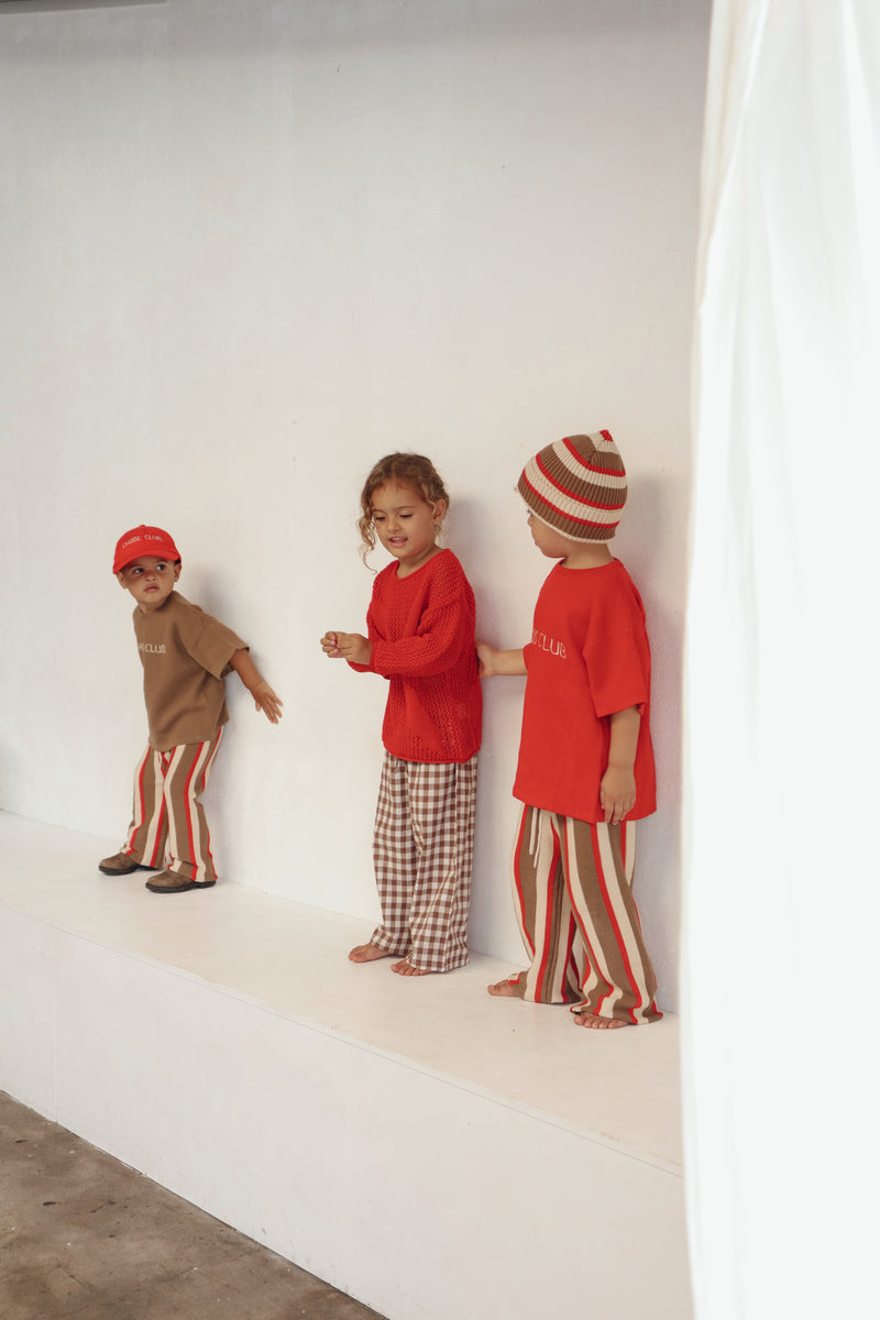 Cropped Pants - Carnival Stripe