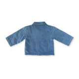 Quilted Swirl Denim Jacket