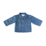 Quilted Swirl Denim Jacket
