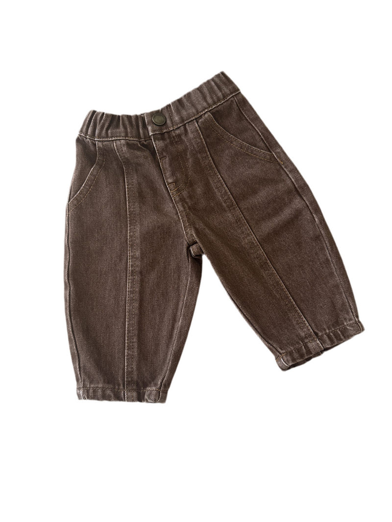 Vintage Denim Jeans - Mocha