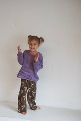 Bow Pants - Bark