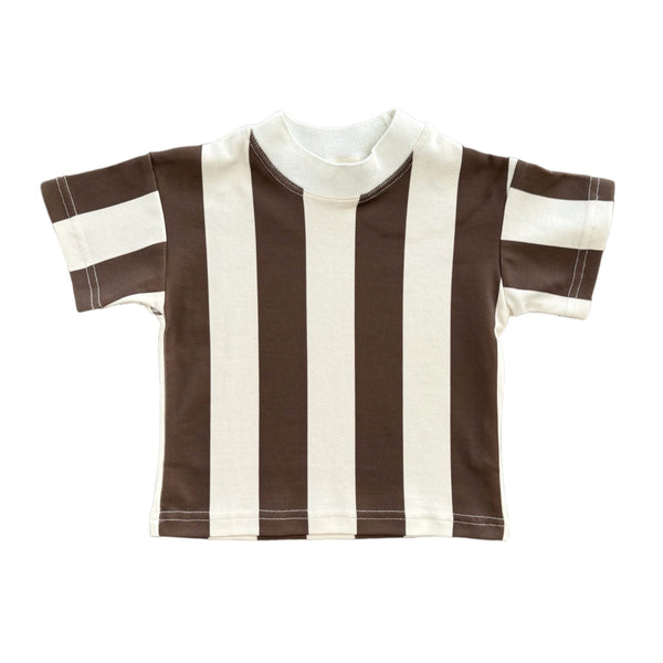 Stripes on Stripes Tee | Kids | Chocolate