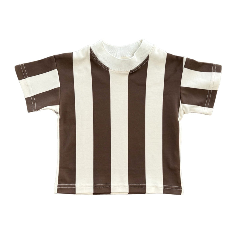 Stripes on Stripes Tee | Kids | Chocolate