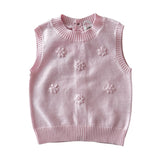 Knitted Flower Vest - Blossom