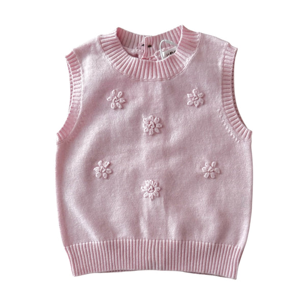 Knitted Flower Vest - Blossom