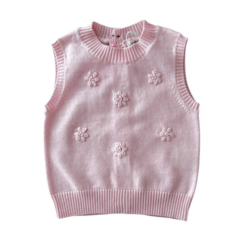 Knitted Flower Vest - Blossom