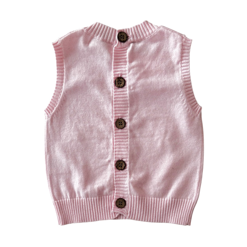 Knitted Flower Vest - Blossom