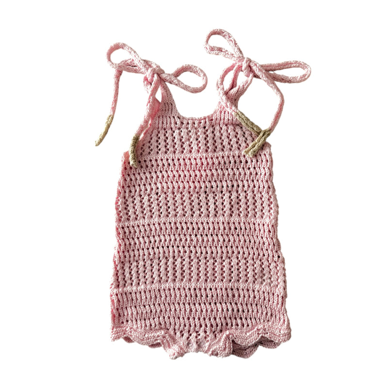 Crochet Tie Romper - Blossom