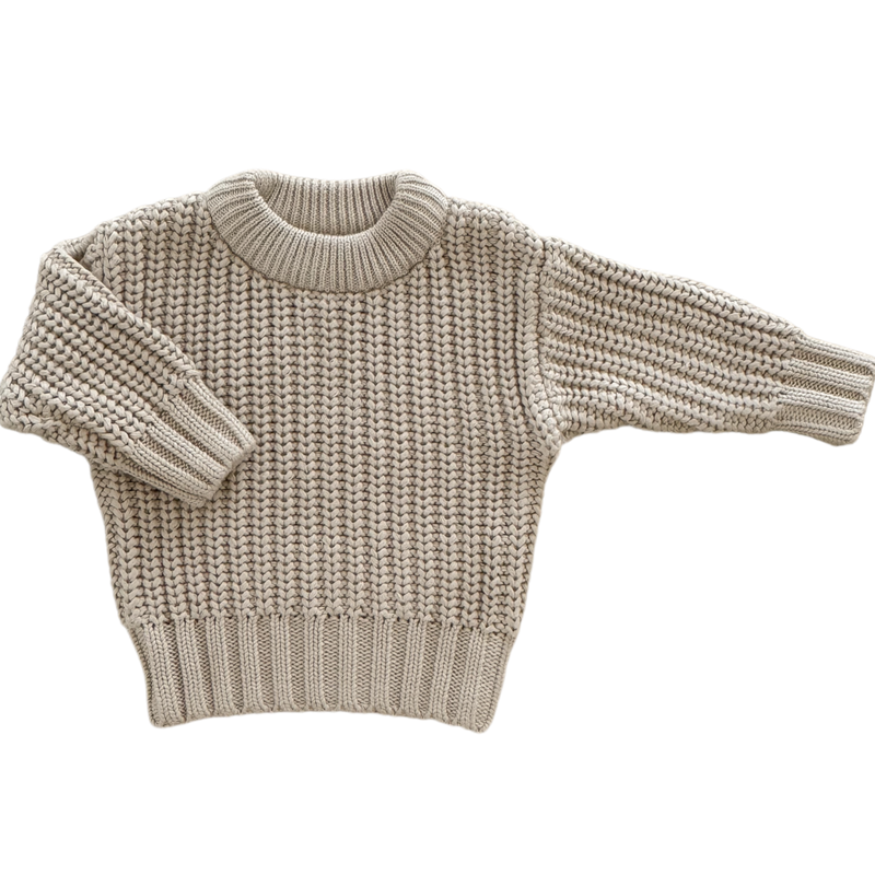 Lupa and Sol Chunky Knit Jumper | Biscuit