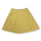 Grown Knitted Pleat Skirt - Dusty Lime