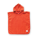 Grown Terry Towelling Poncho - Rosso