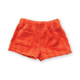 Grown Terry Shorts - Blocks Rosso