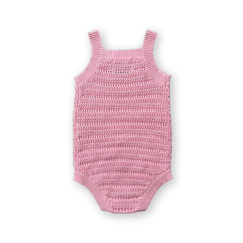 Grown Knitted Organic Singletsuit - Blossom