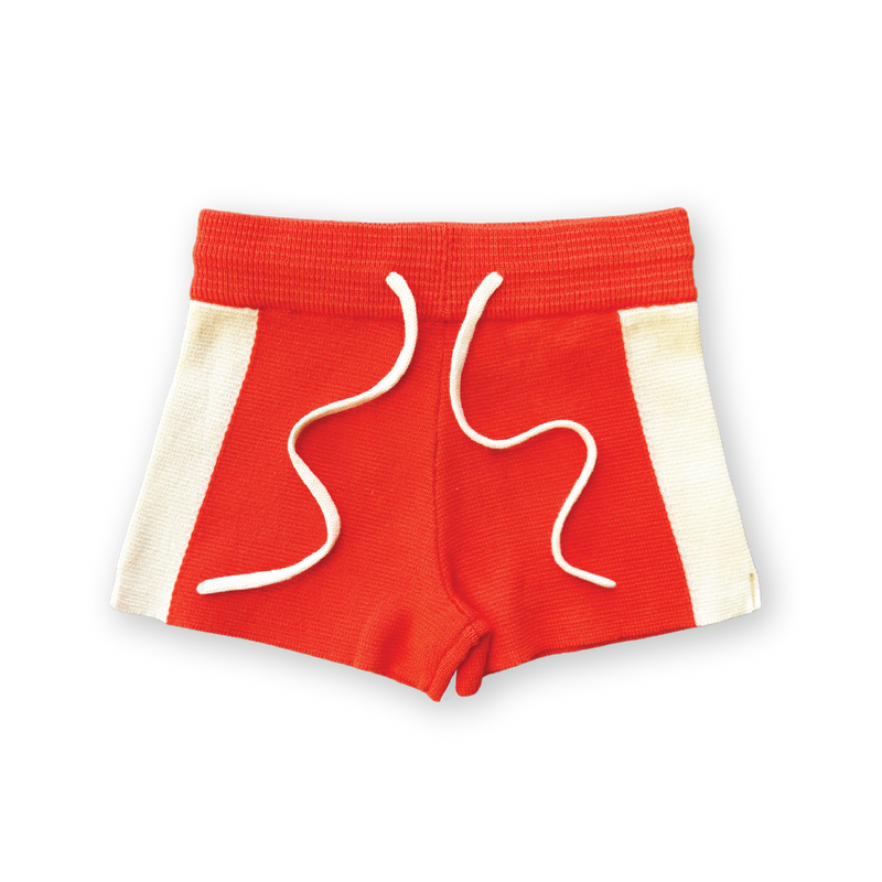 Grown Milano Knitted Shorts - Rosso