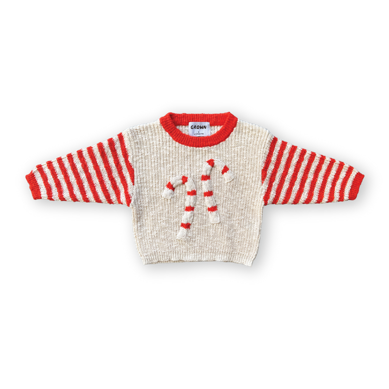 Grown Candy Cane Christmas Jumper