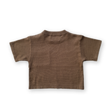 Grown Knitted Pocket Tee - Cafe