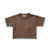 Grown Knitted Pocket Tee - Cafe