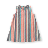 Grown Summer Stripe Shift Cotton Dress