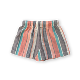 Grown Summer Stripe Cotton Short