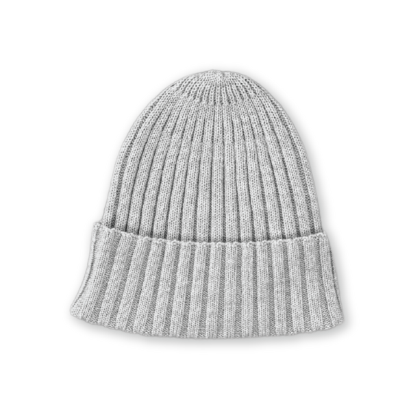 Ribbed Pixie Beanie - Grey Marle
