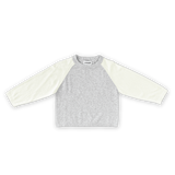 Raglan Long Sleeve Tee - Grey Marle