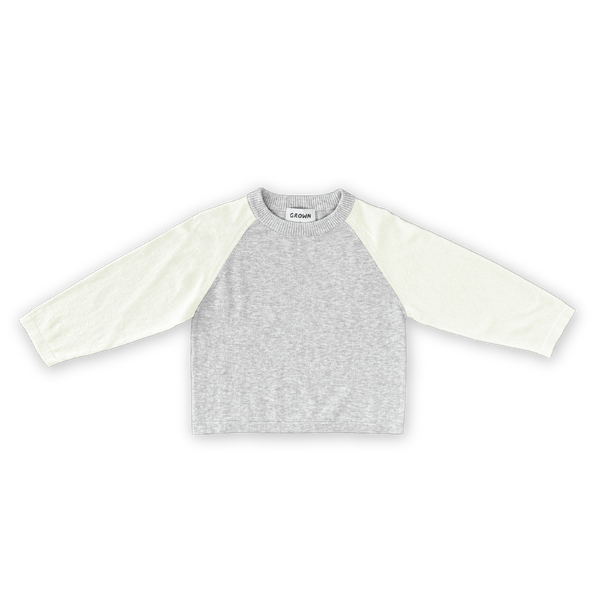 Raglan Long Sleeve Tee - Grey Marle