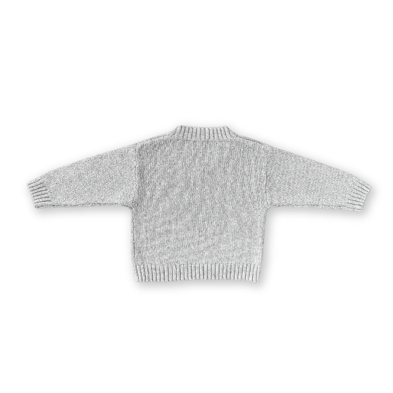V-Neck Pull Over - Grey Marle