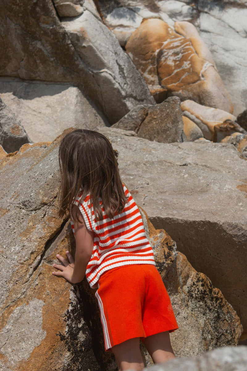 Organic Milano Knit Short - Chilli