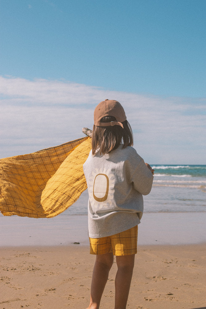 Organic Sunshine Tee - Grey Marle